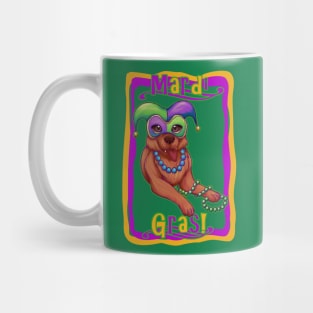 Mardi Gras Dog Mug